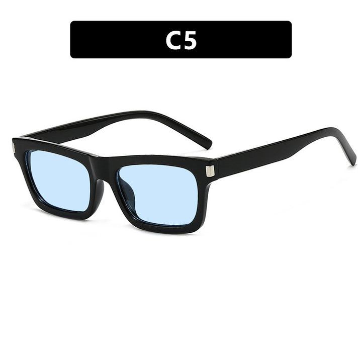 Women's square sunglasses with transparent lenses and stylish design Bowlift