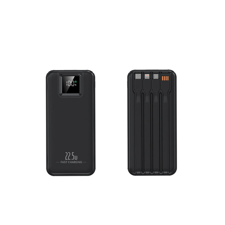 Portable power bank with intelligent fast charging function and digital charge level display Bowlift