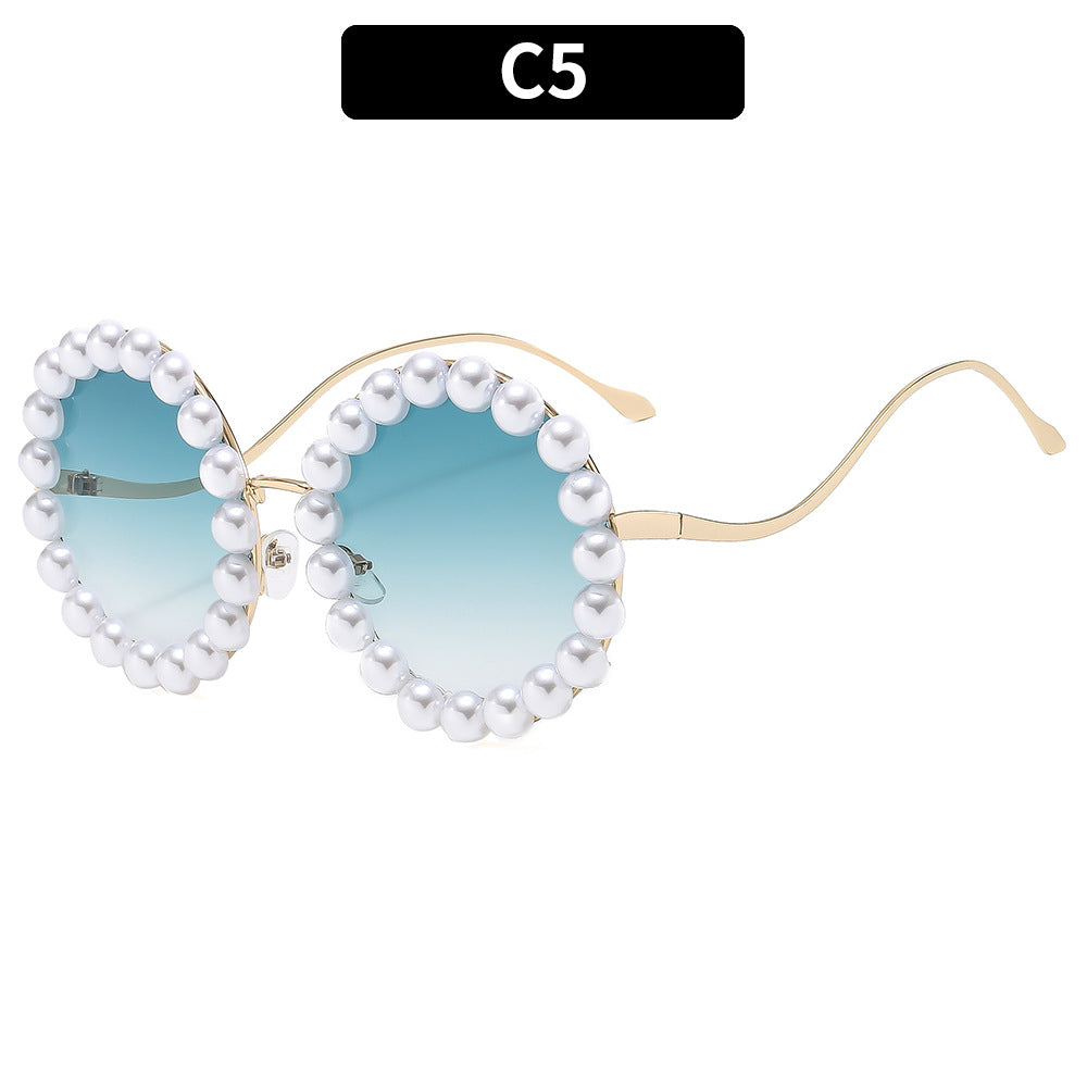 Decorative Round Frame Sunglasses