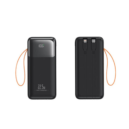 Portable power bank with integrated cable management and fast charging function Bowlift