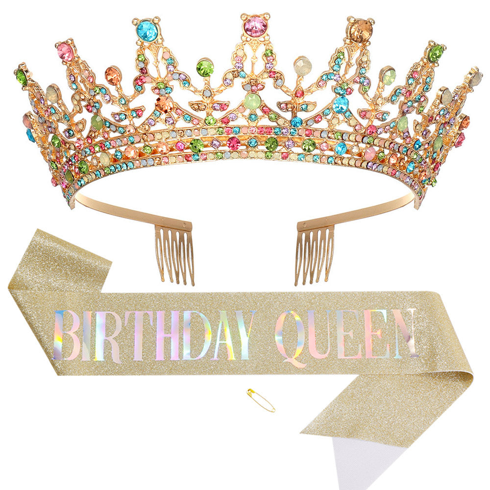 Women's Sparkling Crown and Sash Set Bowlift