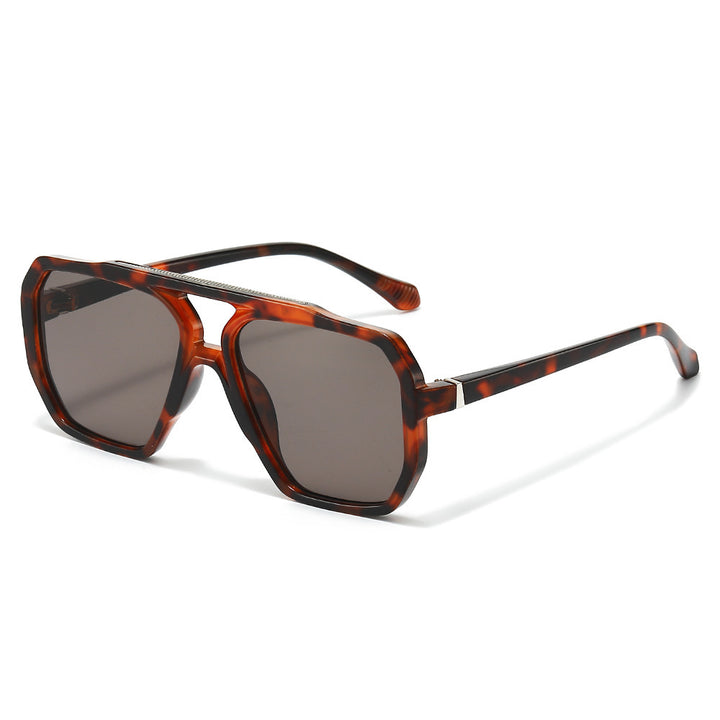 Oversized Hexagonal Frame Sunglasses Bowlift