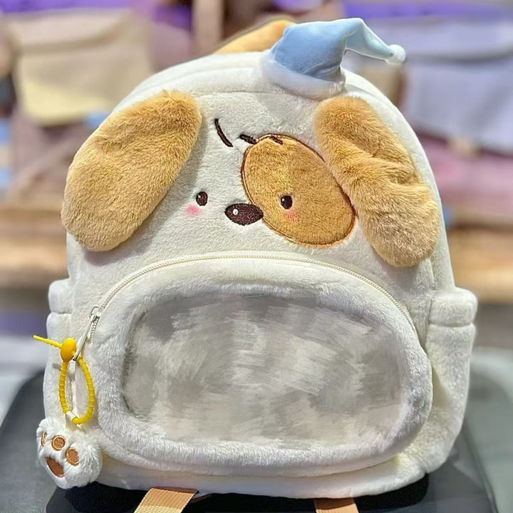 Backpack with Clear Viewing Window and Animal Design Bowlift