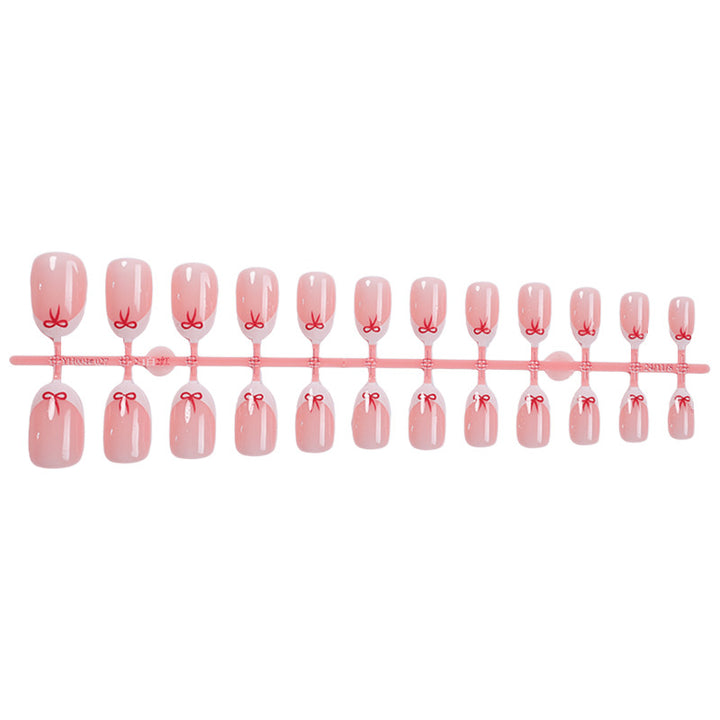 Creative Bow-Embellished Press-On Nail Set Bowlift