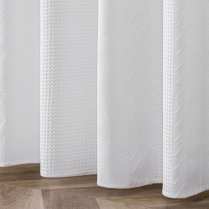 Textured Embossed Shower Curtain Bowlift