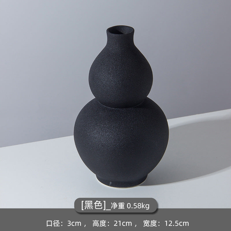 Artistic Double-Gourd Shaped Ceramic Vase