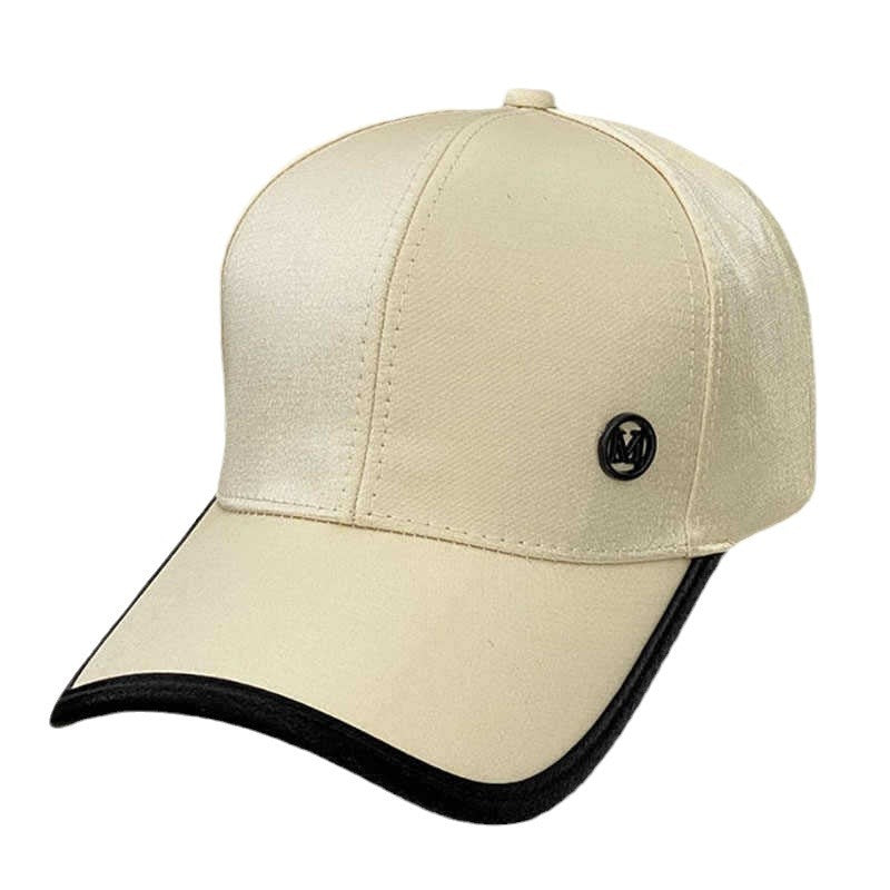 Women's Shiny Satin Baseball Cap Bowlift