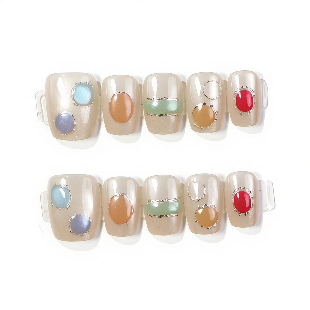 Decorative Press-On Nail Art Set Bowlift