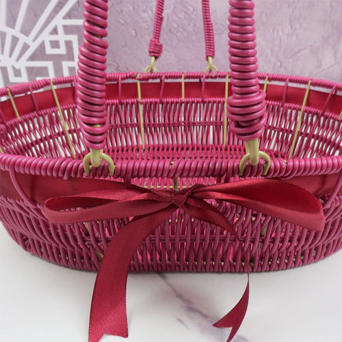 Stylish Woven Handbag Bowlift