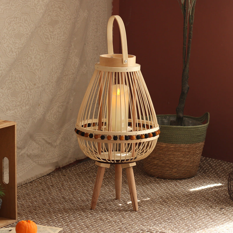 Handcrafted lantern made from natural materials Bowlift
