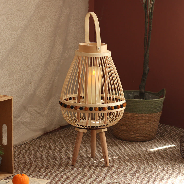 Handcrafted lantern made from natural materials Bowlift