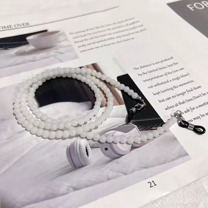 Beaded Eyewear Chain with Durable Clips Bowlift