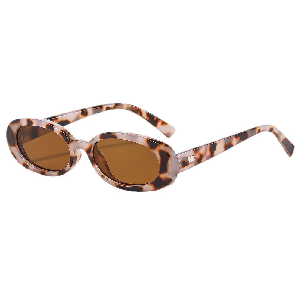 Women's fashionable sunglasses with oval frame and trendy lenses Bowlift
