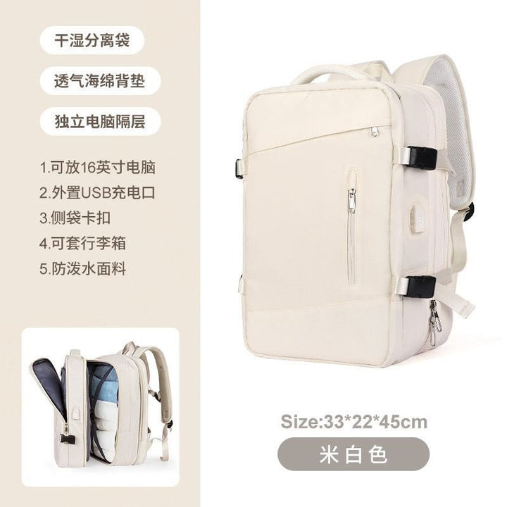 Multifunctional Laptop Backpack with USB Charging Port and Water-Repellent Material Bowlift