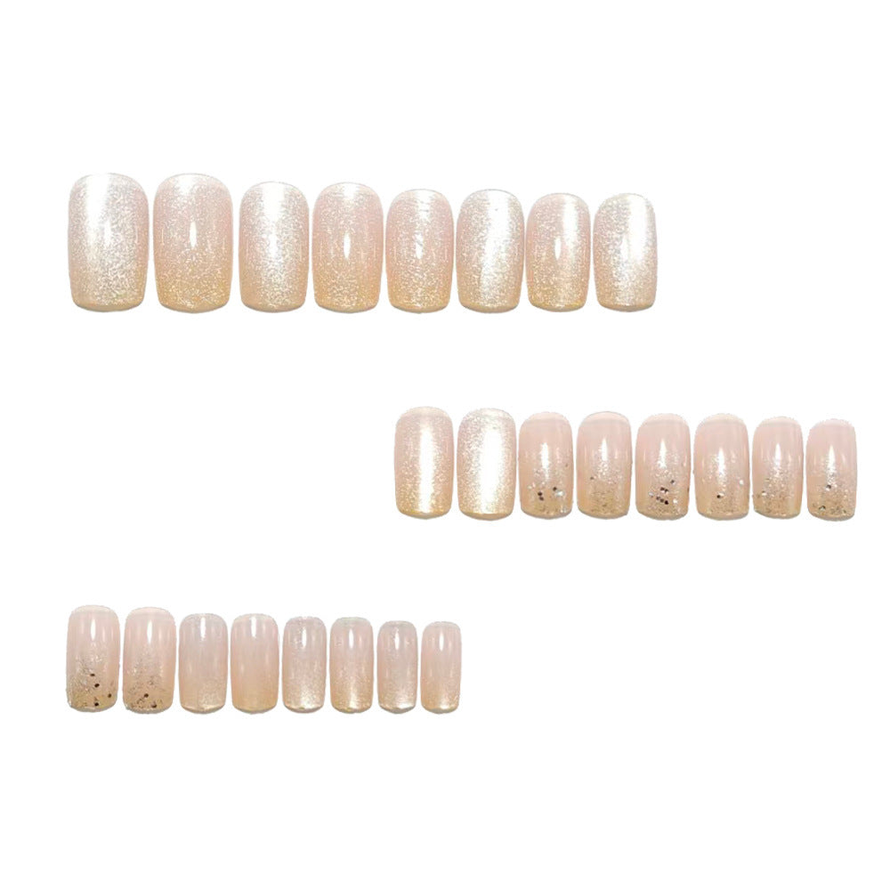 Artificial nails with glitter finish Bowlift