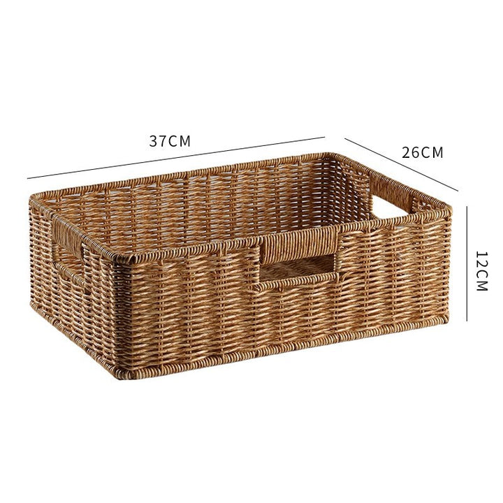 Handwoven Rectangular Storage Basket Bowlift