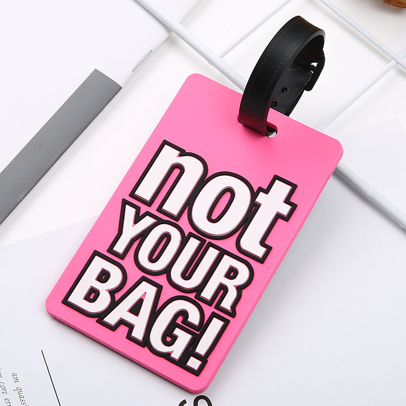 Unisex Luggage Tag with Eye-catching Message Bowlift
