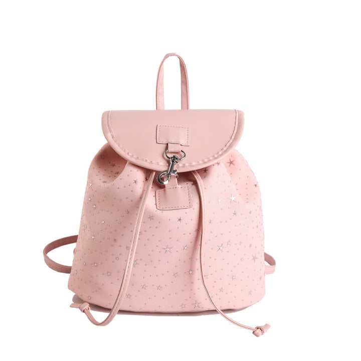 WoStar-Patterned Drawstring Backpack Bowlift