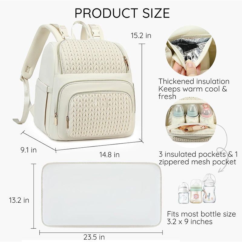 Elegant backpack with braided design Bowlift