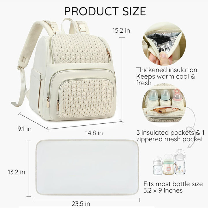 Elegant backpack with braided design Bowlift