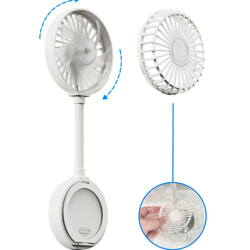 Women's portable smartphone fan with flexible holder Bowlift