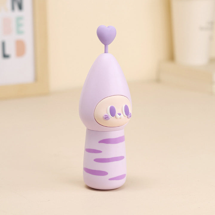 Women Funny Mini Hand Fan with Heart Attachment Bowlift