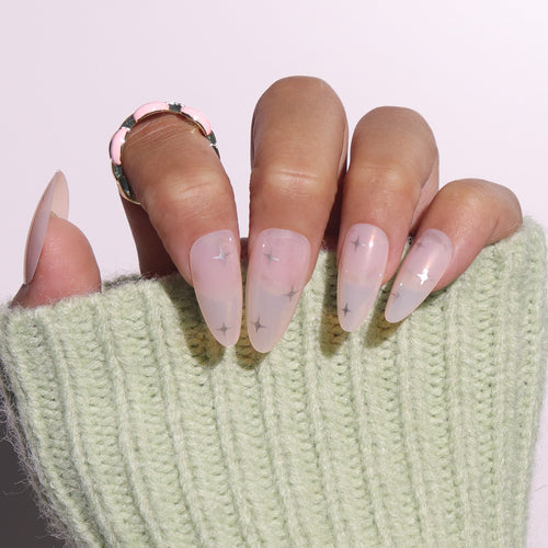 Starry Design Stiletto Press-On Nails Bowlift