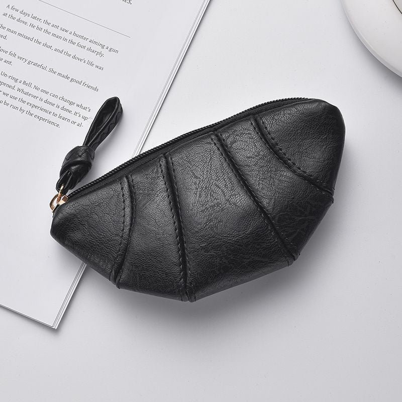 Leather Zip Coin Purse Bowlift