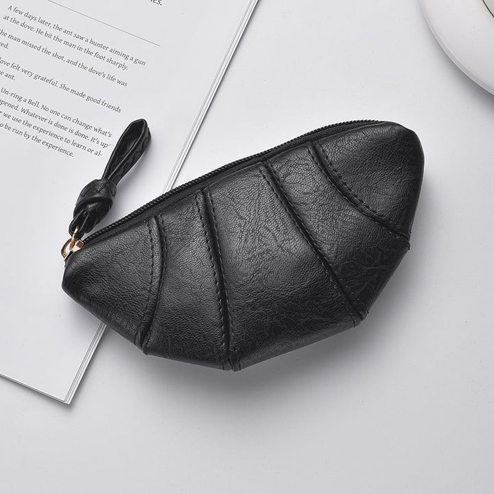 Leather Zip Coin Purse Bowlift
