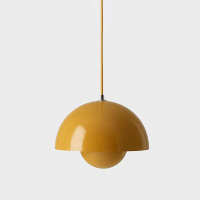 Scandinavian Pendant Light - Elegant 1-Light Semi-Round Lighting for Living Room and Bedroom | Bowlift