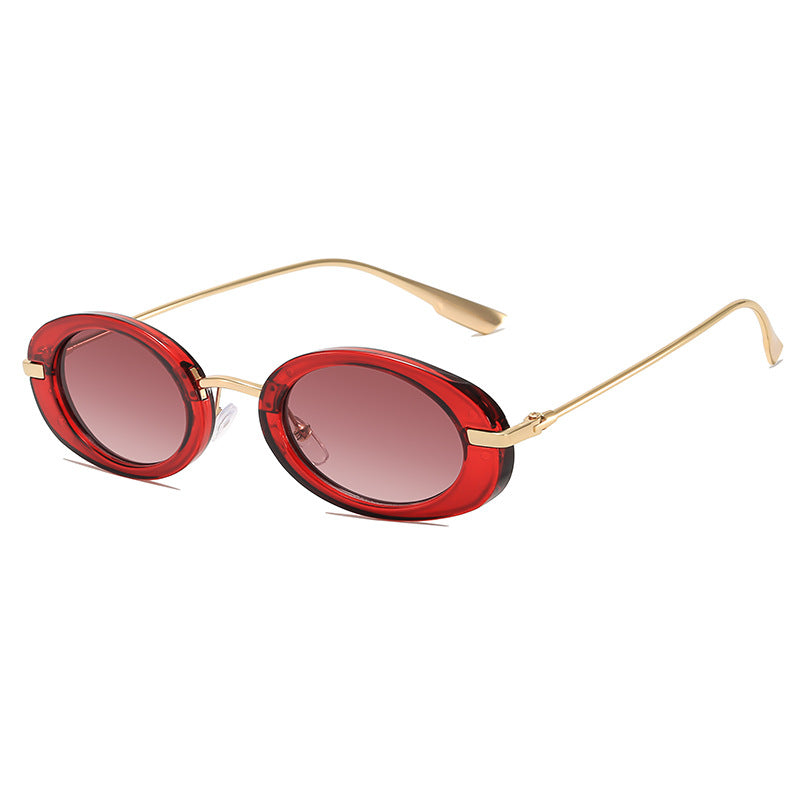 Elegant Oval Frame Sunglasses Bowlift