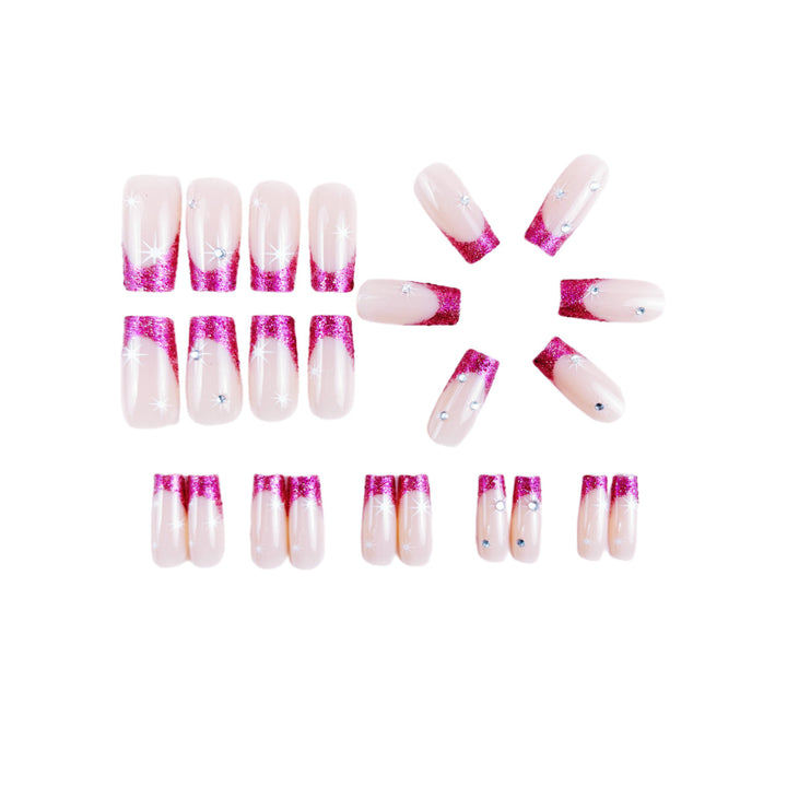 Sparkling Elegant Stiletto Nail Extensions Bowlift