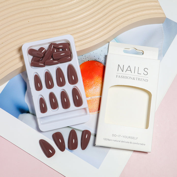 Almond-Shaped Press-On Nail Set with DIY Applicator Bowlift
