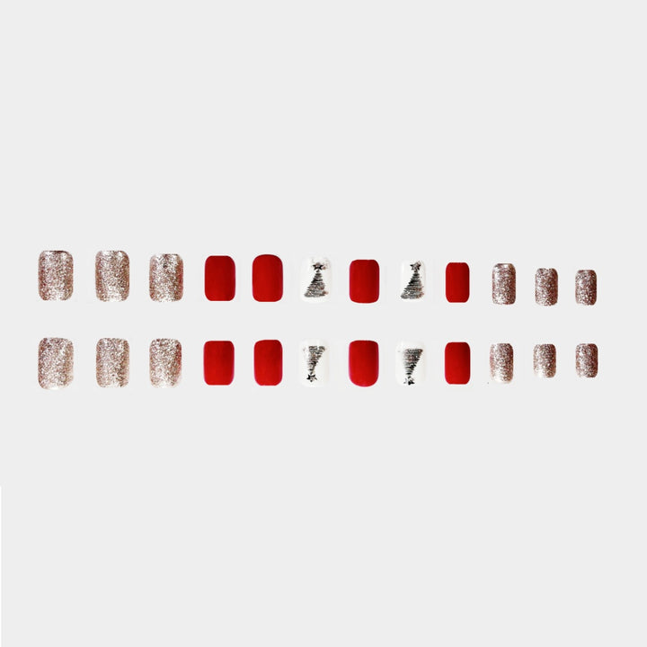 Festive Holiday Nail Art Set Bowlift