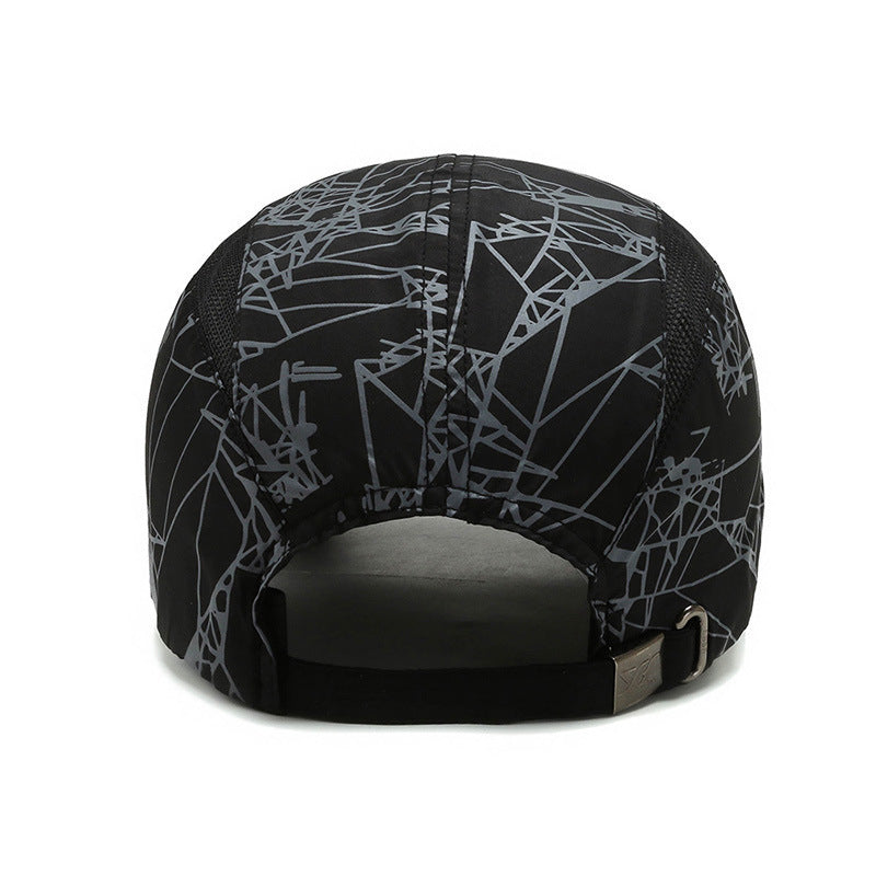 Women’s sporty running cap with stunning geometric pattern Bowlift