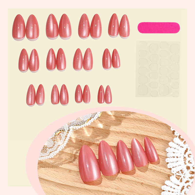 Elegant Almond-Shaped Press-On Nails Bowlift