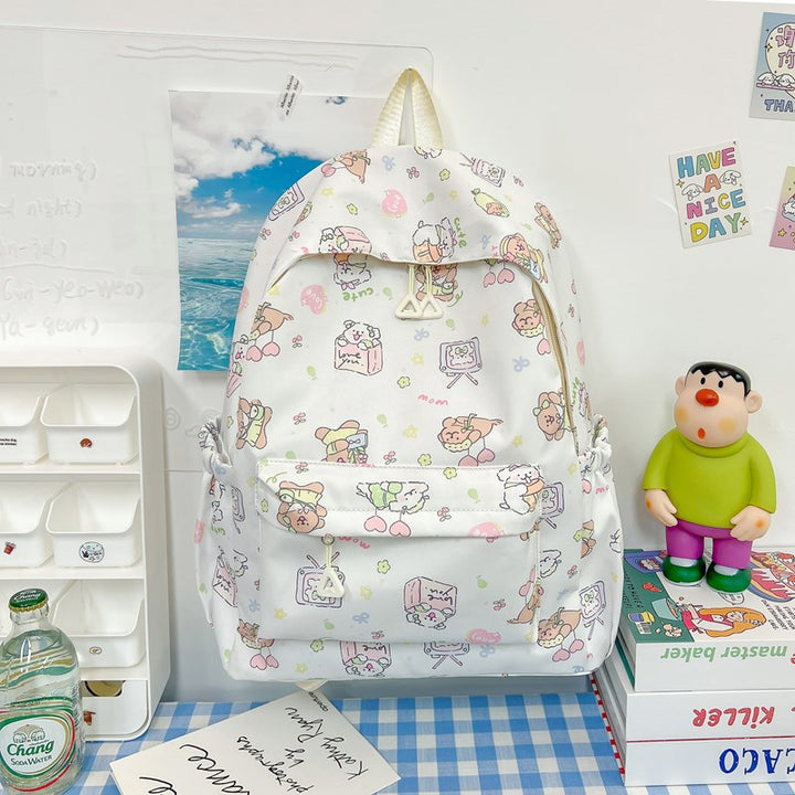 Cute Cartoon Animal Print Backpack