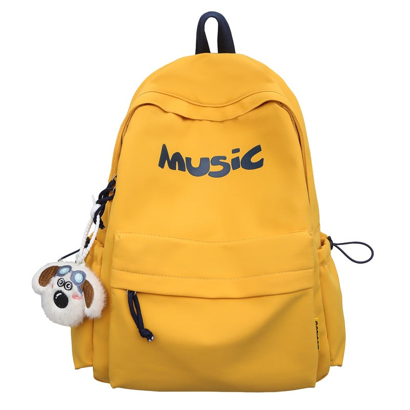 Music-Themed Casual Backpack Bowlift