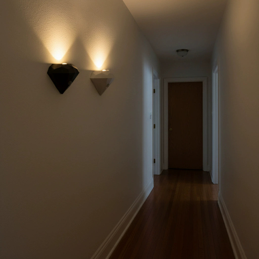 Premium Diamond Wall Lamp Night Light Motion-Sensing Magnetic Dimmable