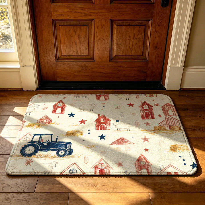Vintage Farmhouse Welcome Mat