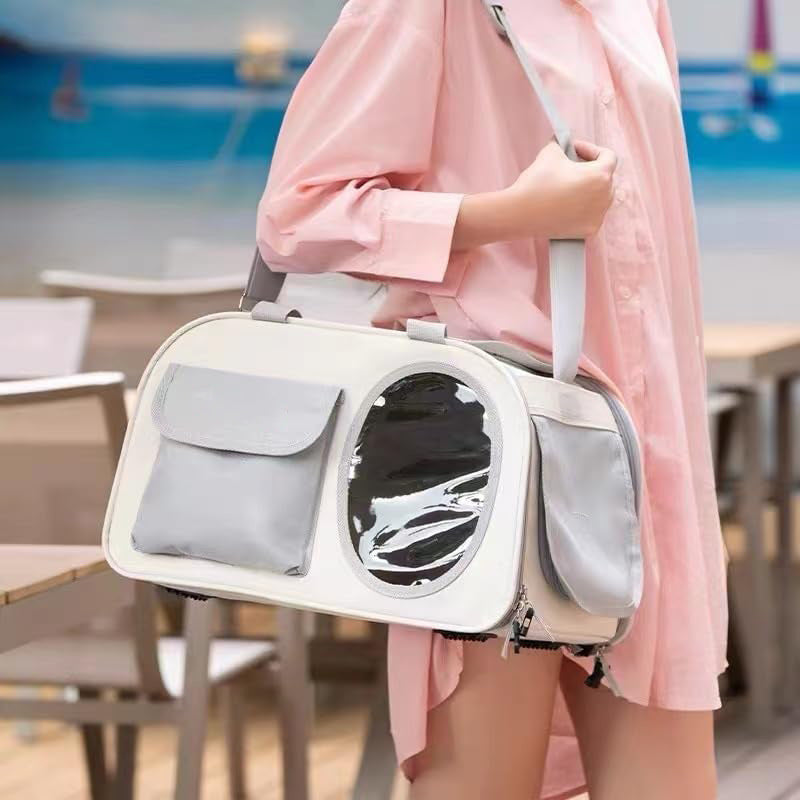 Pet carrier bag with breathable compartments Bowlift