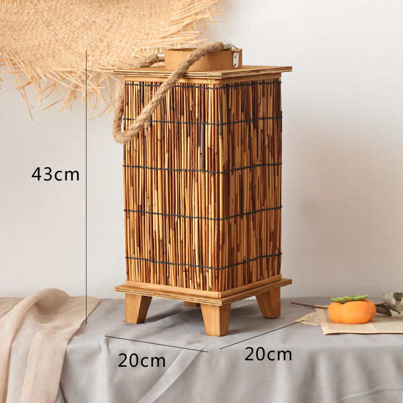 Handcrafted lantern made of natural material Bowlift