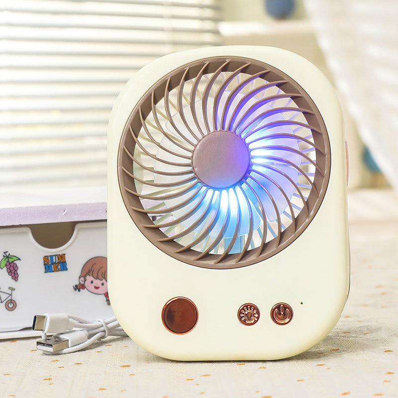 Women's portable table fan with LED display Bowlift