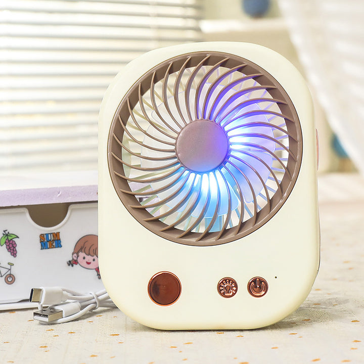 Women's portable table fan with LED display Bowlift