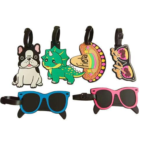 Unisex Luggage Tag in Cheerful Sombrero Design Bowlift