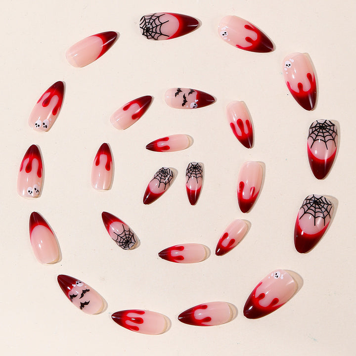 Gothic-Themed Bloody Nail Art Extensions Bowlift