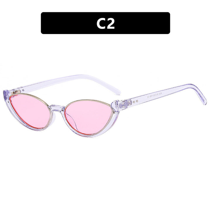 Women's Cat-Eye Sunglasses with Mirrored Lenses and Elegant Frame Bowlift