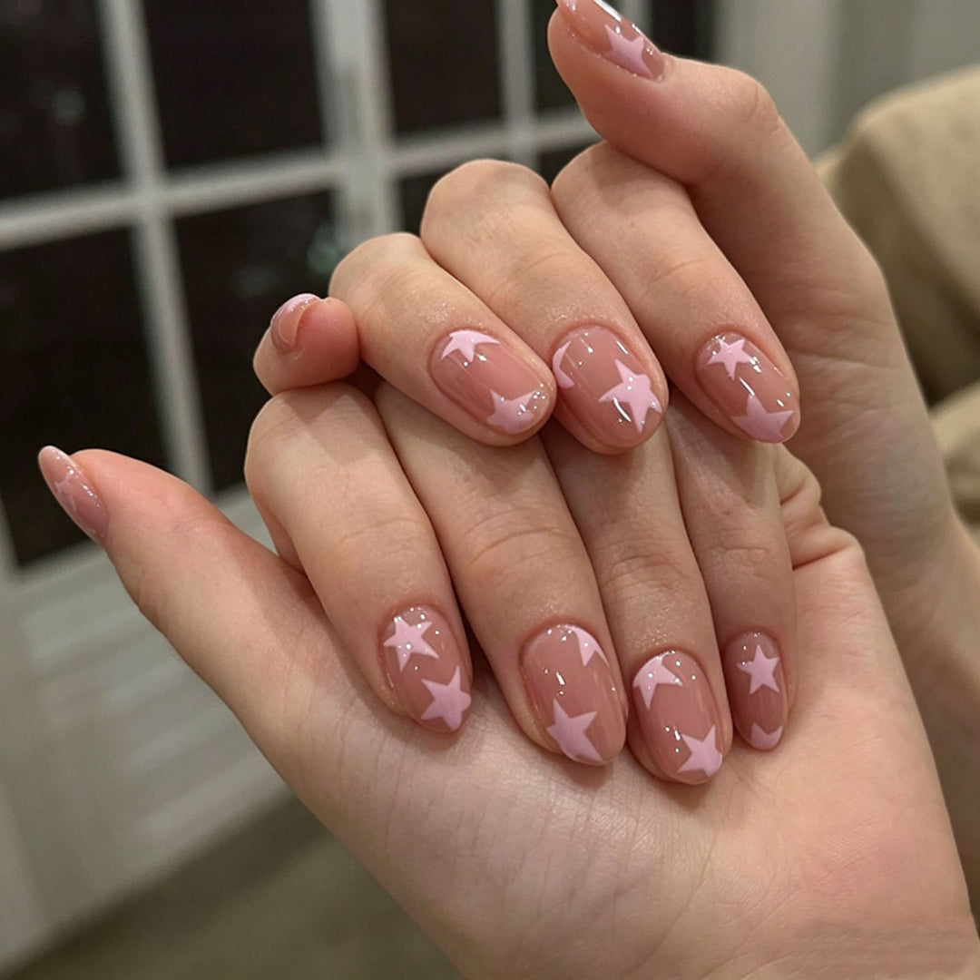 Elegant Press-On Nail Tips with Decorative Bow Bowlift