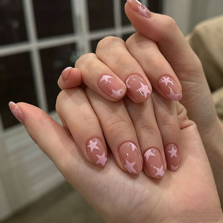 Elegant Press-On Nail Tips with Decorative Bow Bowlift