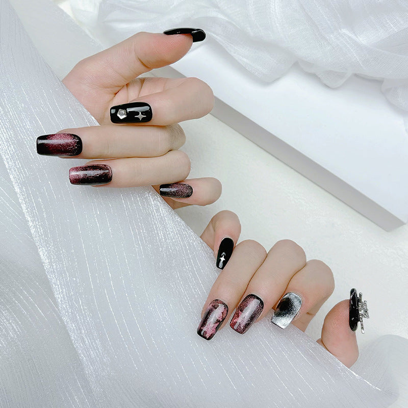 Decorative Press-On Nail Set Bowlift